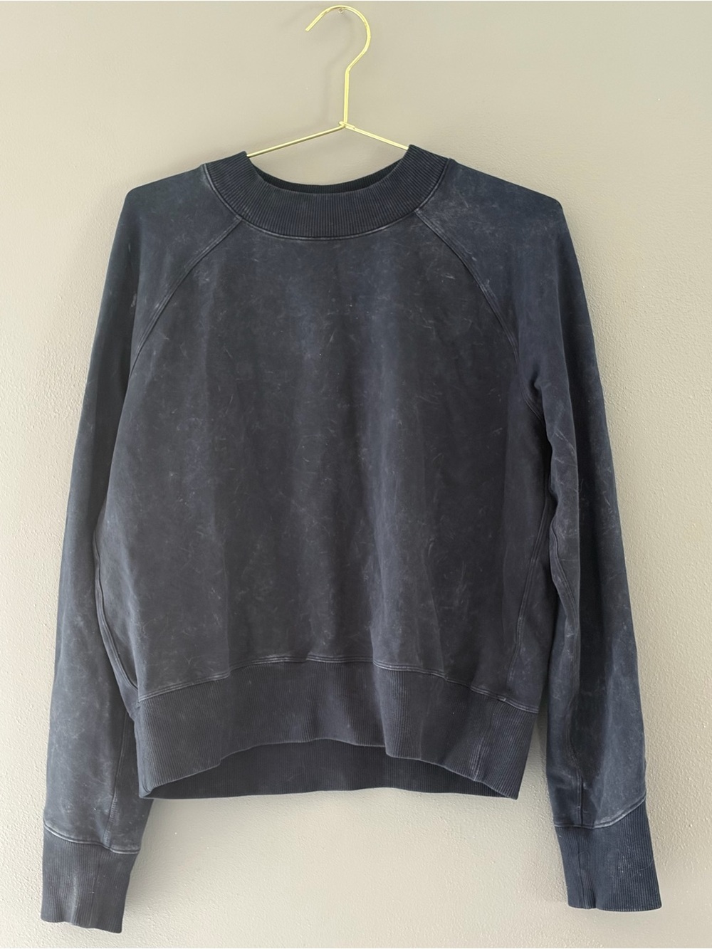 lululemon athletica Black Washed Crewneck Sweatshirt